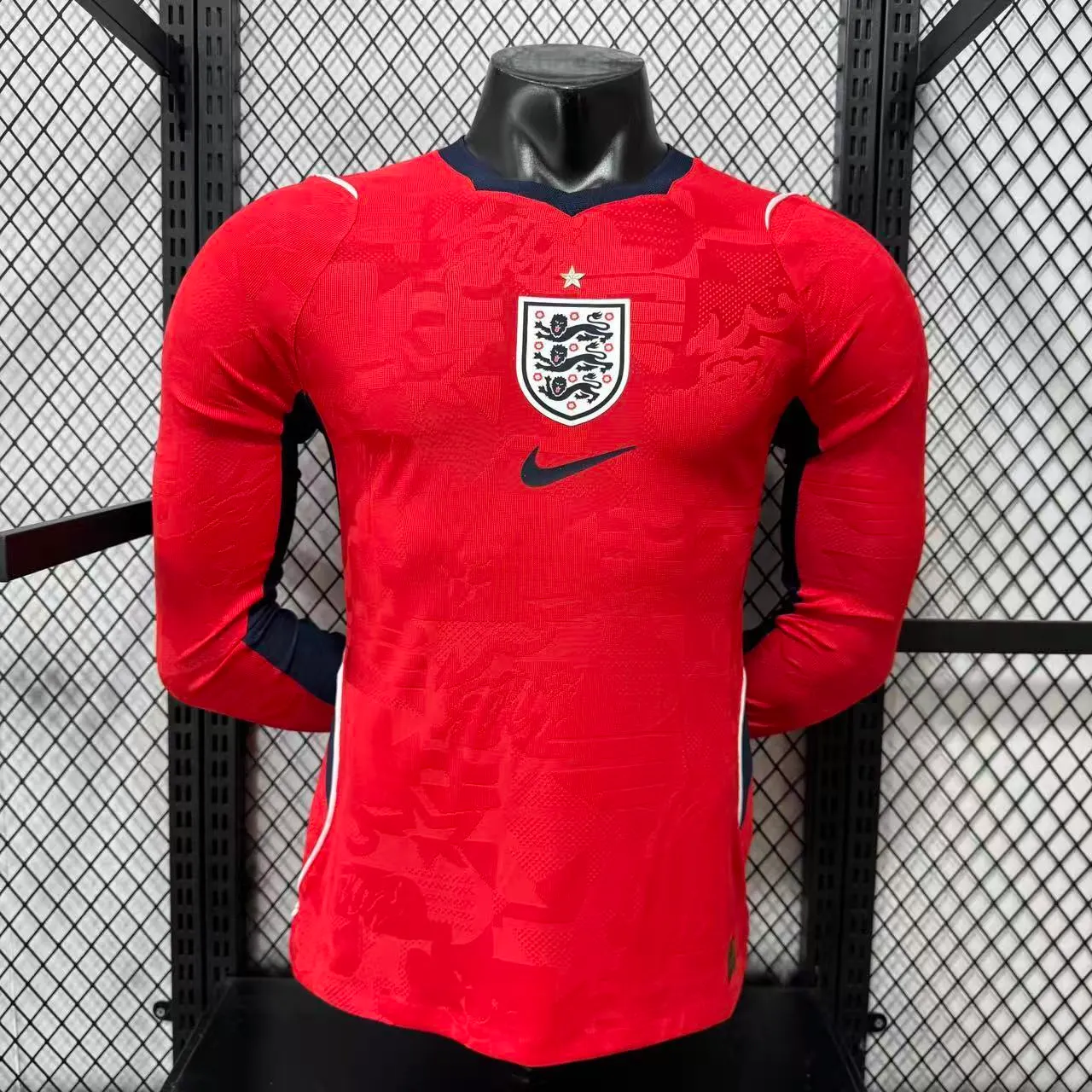 2026 England Away Long-Sleeve Jersey – Player Version