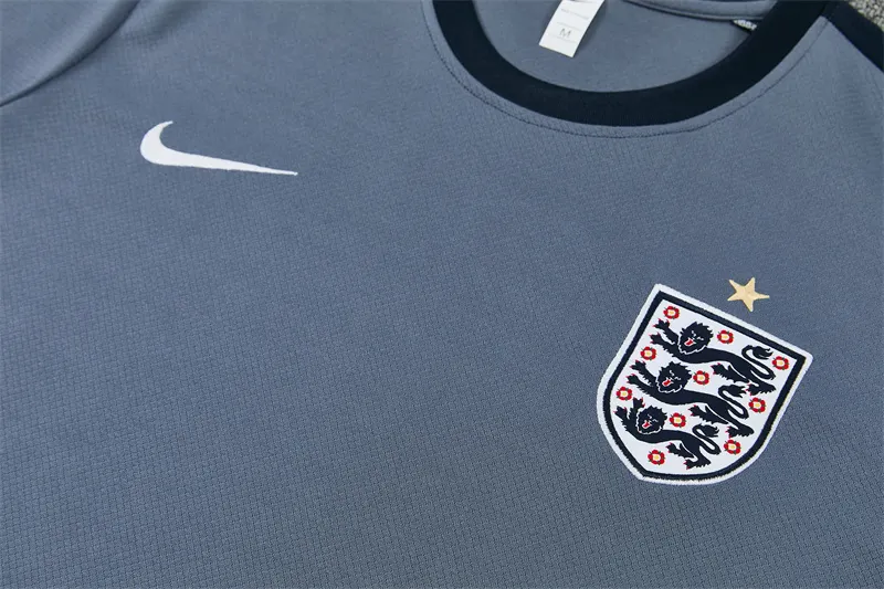 2026-27 England Grey Short-Sleeve Training Jersey