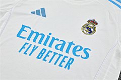 2025-26 Real Madrid White Short-Sleeved Training Jersey