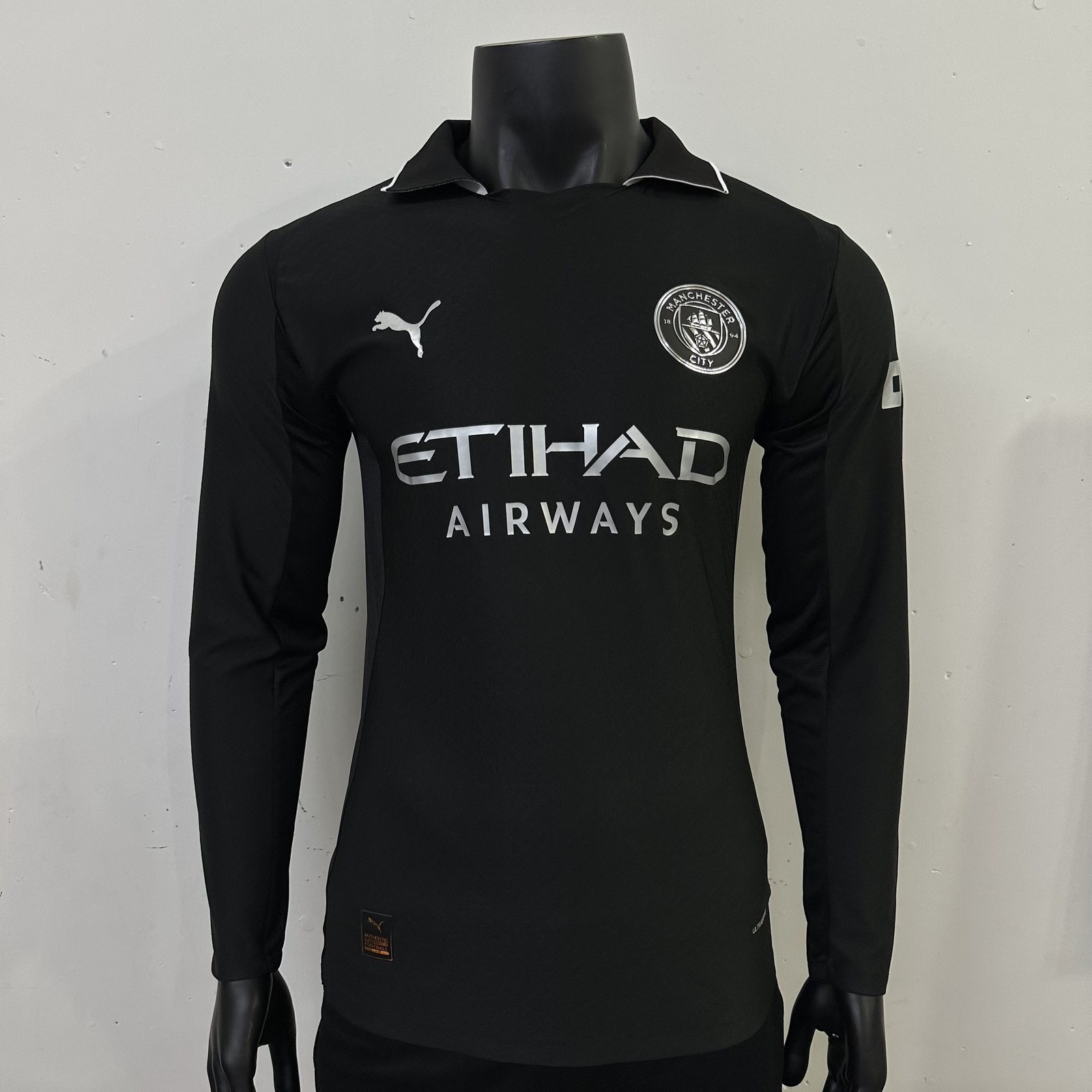 2025-26 Manchester City Away Long-Sleeve Jersey - Fan Edition