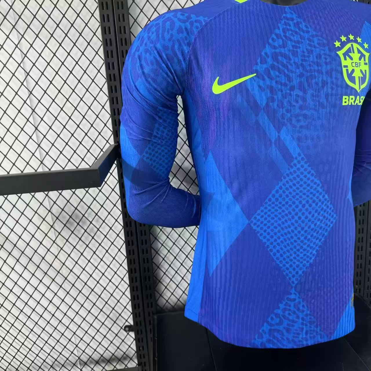 2025-26 Brazil Away Long-Sleeve Jersey – Player Version