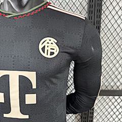 2025-26 Bayern Munich Second Away Long Sleeve Jersey - Player Edition