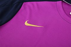 2025-26 Barcelona purple short-sleeved training jersey