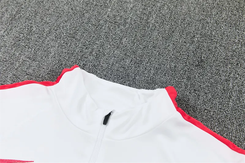 2026-27 Paris White Half-Zip Training Jersey