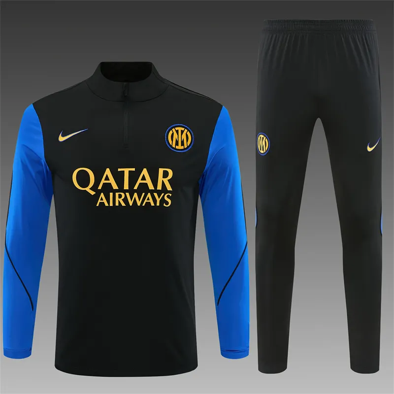 2026-27 Inter Milan Black Half-Zip Training Jersey