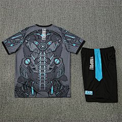 2025-26 Napoli Black Grey Short Sleeve Training Jersey