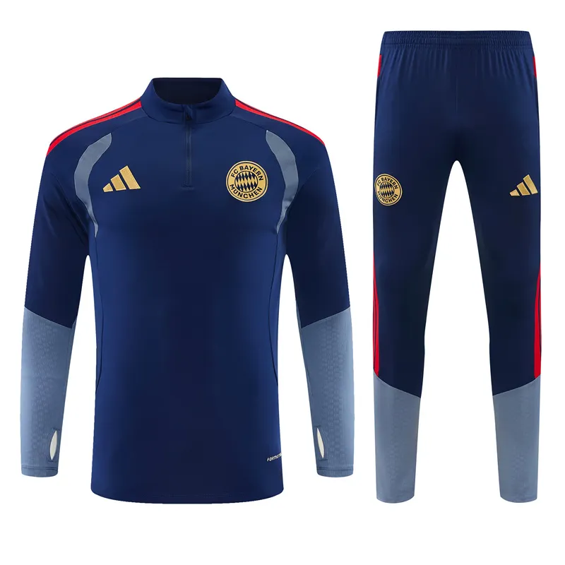 2026-27 Bayern Munich Royal Blue Half-Zip Training Jersey