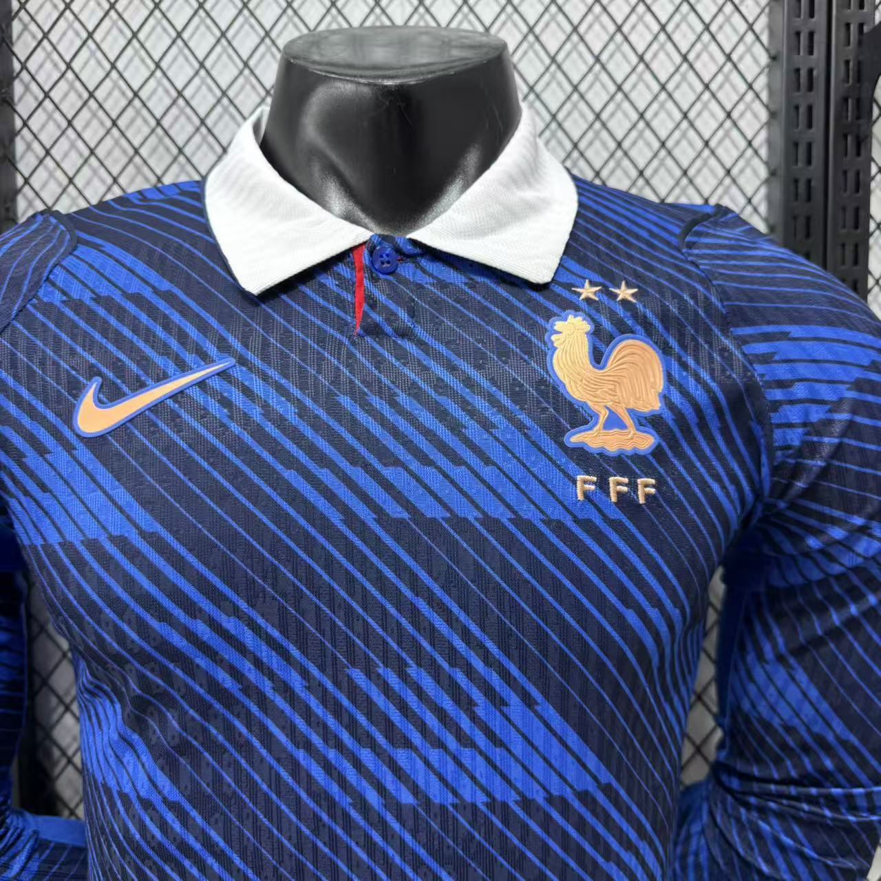 2026 France Home Long-Sleeve Jersey — Player Version