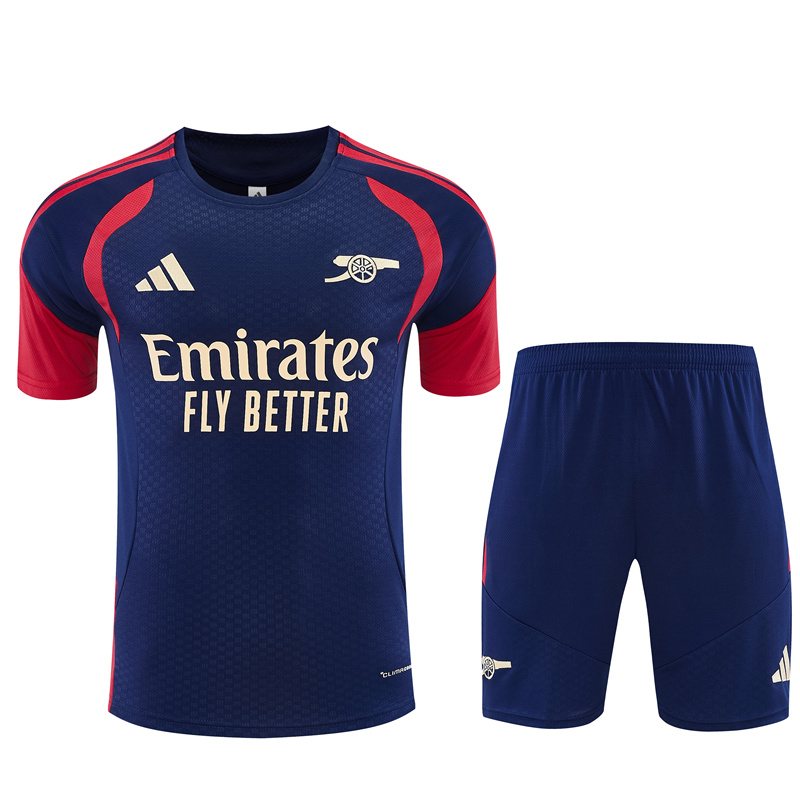 2026-27 Arsenal royal blue short-sleeved training kit