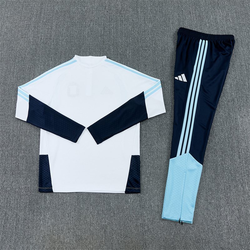 2026-27 Argentina White Half-Zip Training Jersey