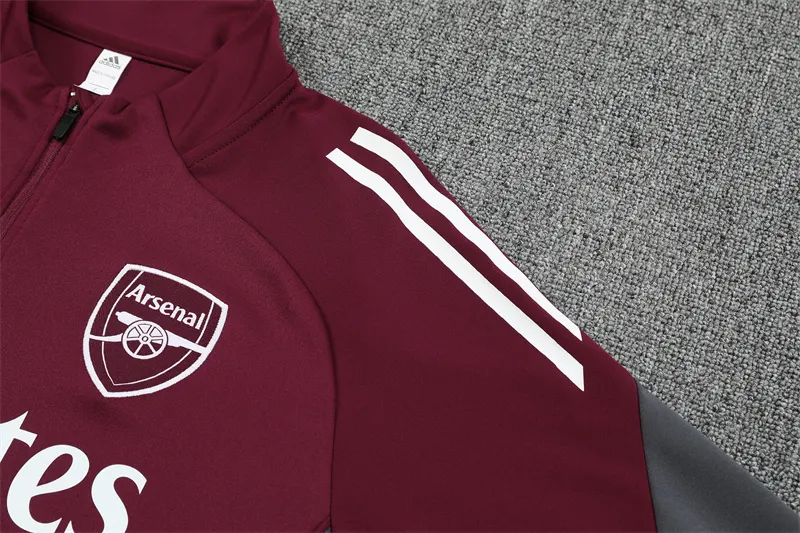2025-26 Arsenal Red Half-Zip Training Jersey