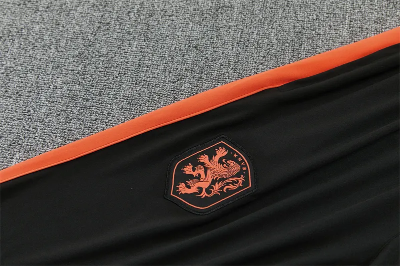 2026-27 Netherlands Royal Black Half-Zip Training Jersey