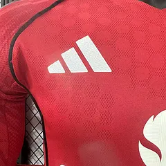 2025-26 Manchester United Home Long Sleeve Shirt - Player Edition