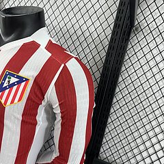2025-26 Atletico Madrid Home Long Sleeve Shirt - Player Edition