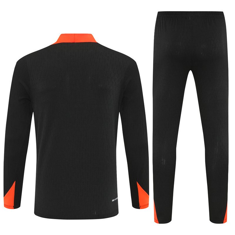 2025-26 Brazil Black Half-Zip Training Jersey