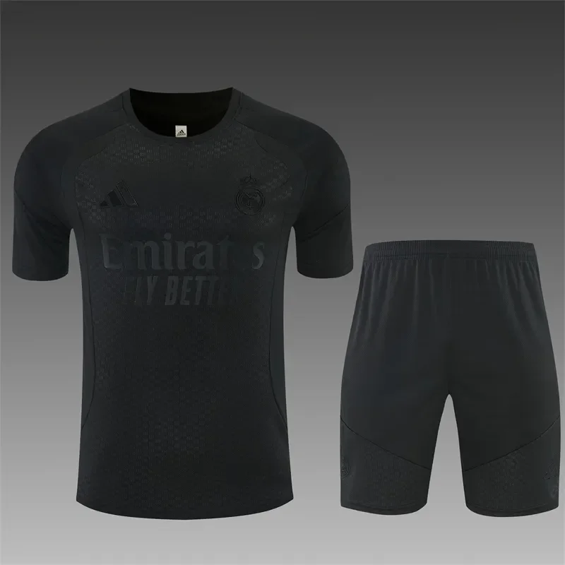 2026-27 Real Madrid Black Short-Sleeve Training Jersey