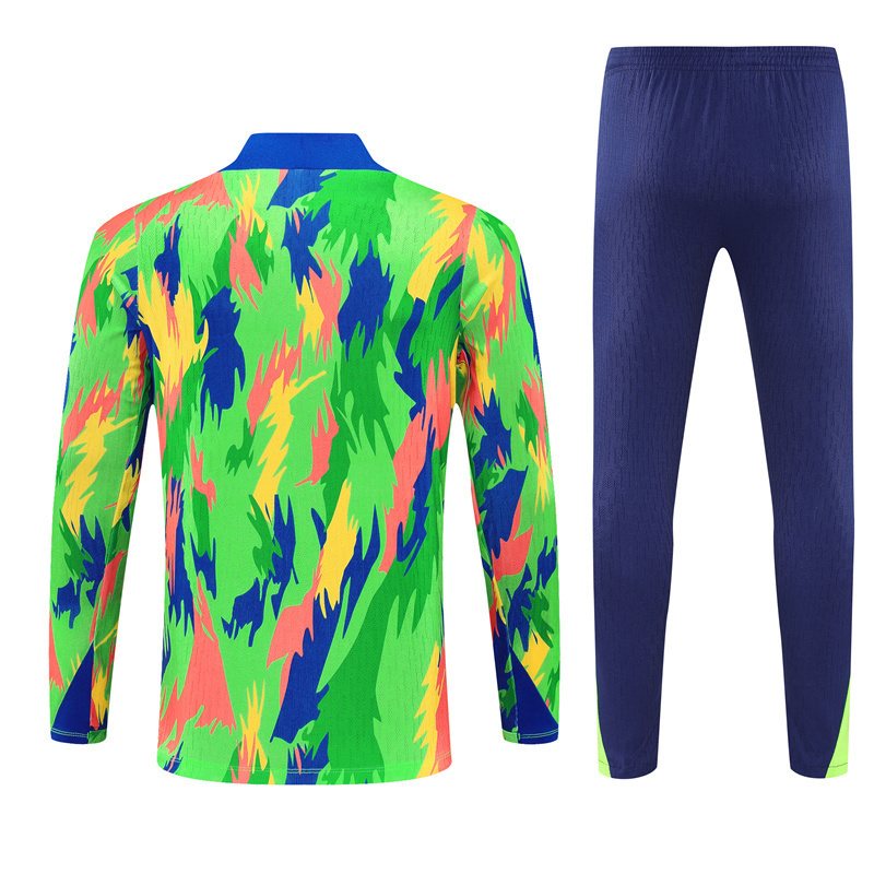 2025-26 Brazil Teal Half-Zip Training Jersey