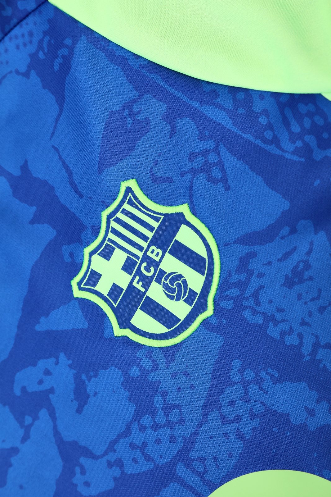 2025-26 Barcelona Blue Half-Zip Training Jersey