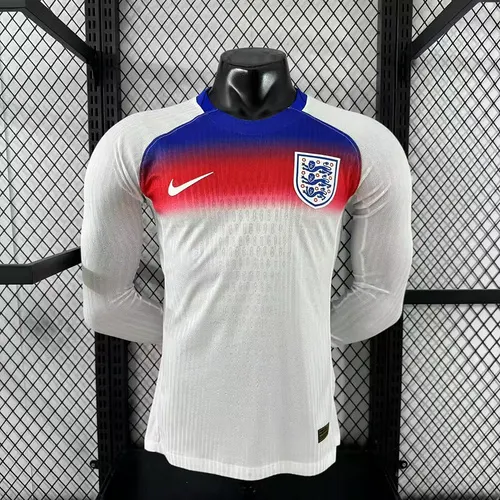 2025-26 England Home Long Sleeve Shirt - Player Edition.