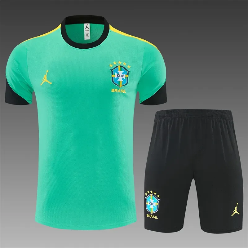 2026-27 Brazil Jordan Light Green Short-Sleeve Training Jersey