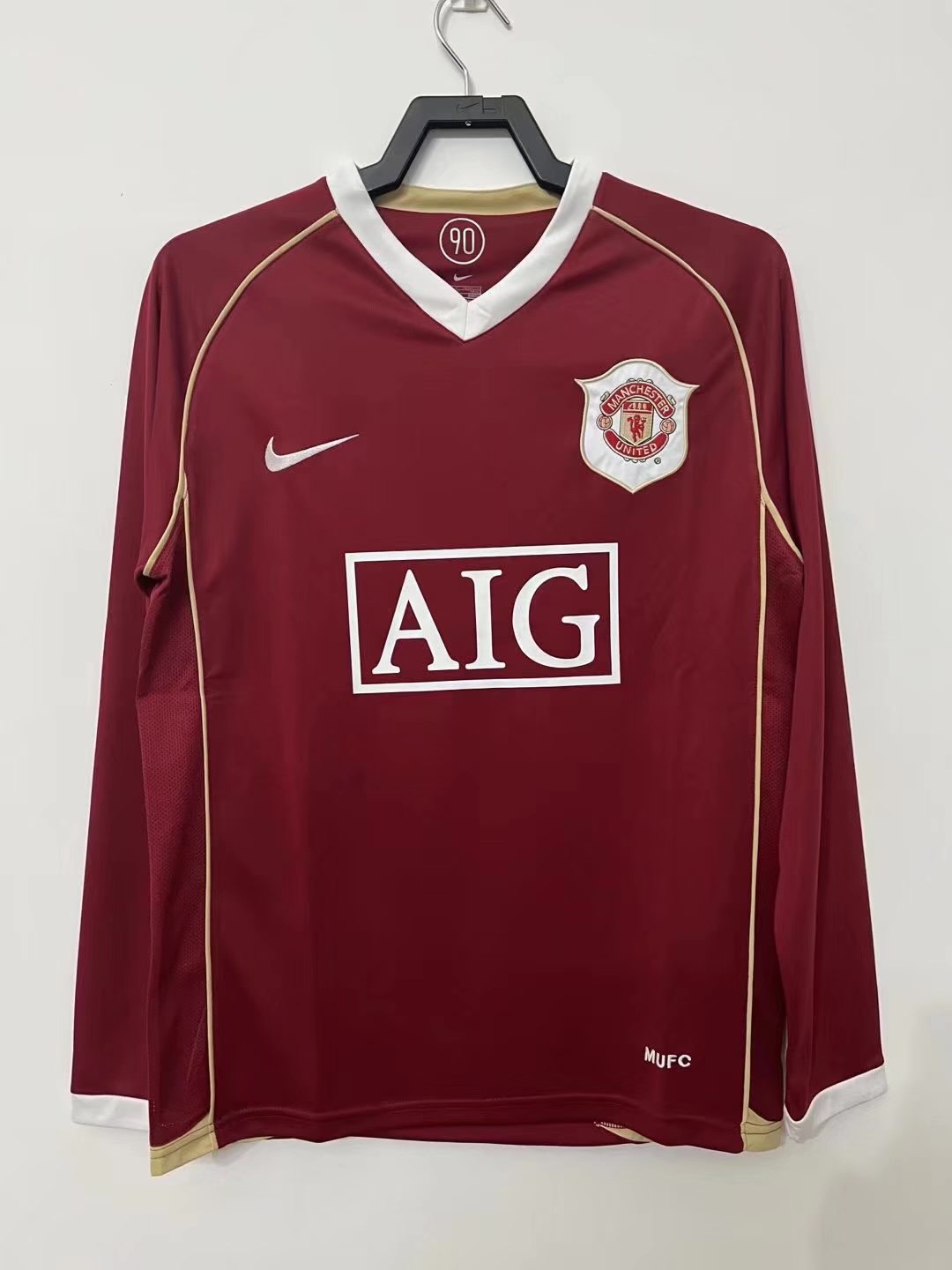 2006-07 Manchester United Home Long Sleeve Retro Shirt