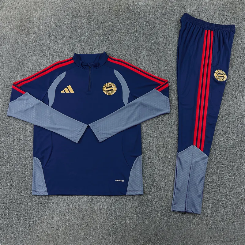 2026-27 Bayern Munich Royal Blue Half-Zip Training Jersey