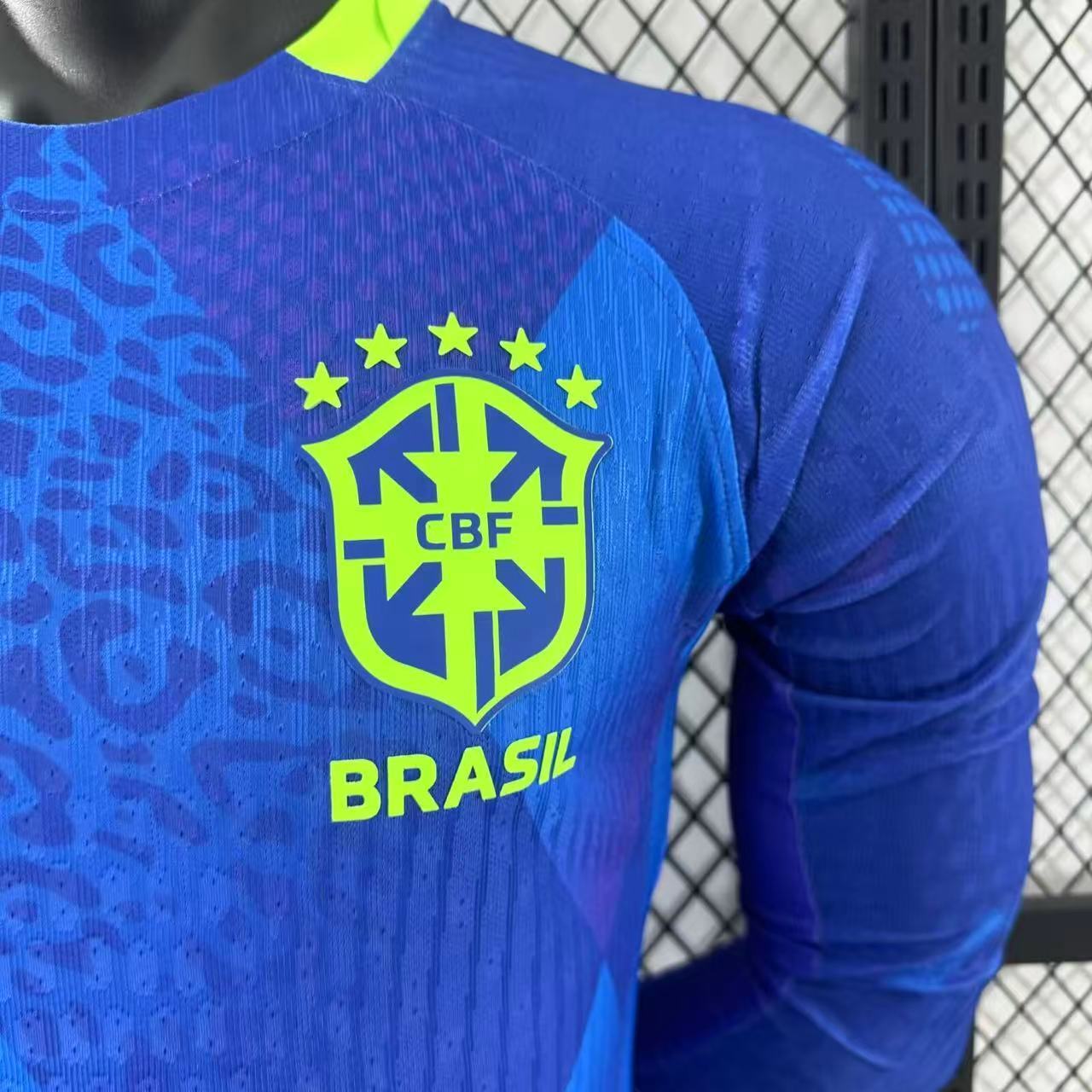 2025-26 Brazil Away Long-Sleeve Jersey – Player Version