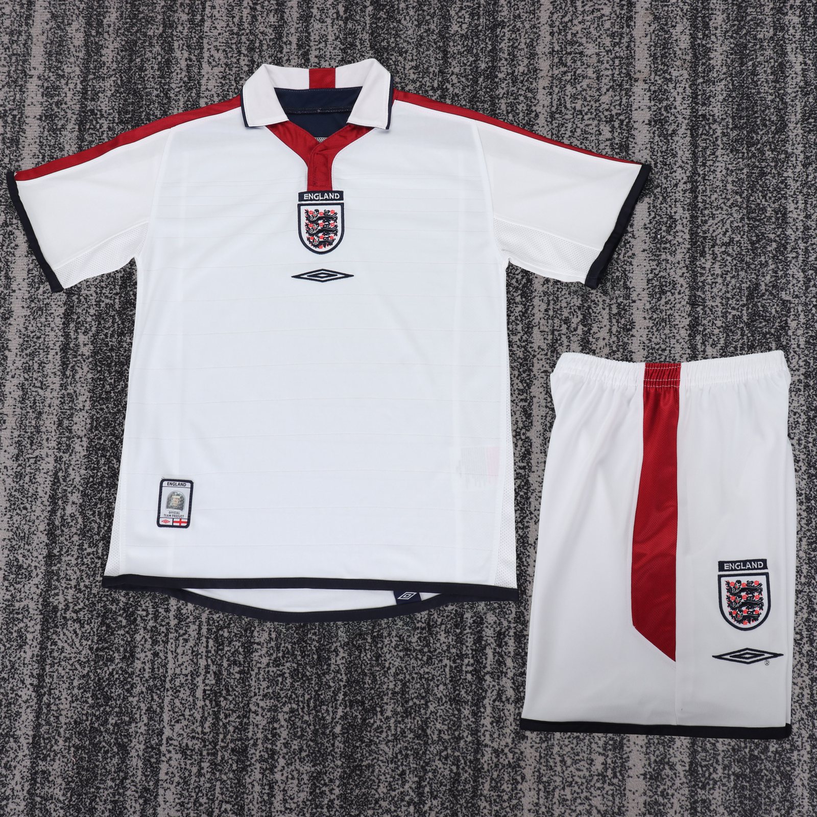 2004 England Home Retro Shirt – Kids