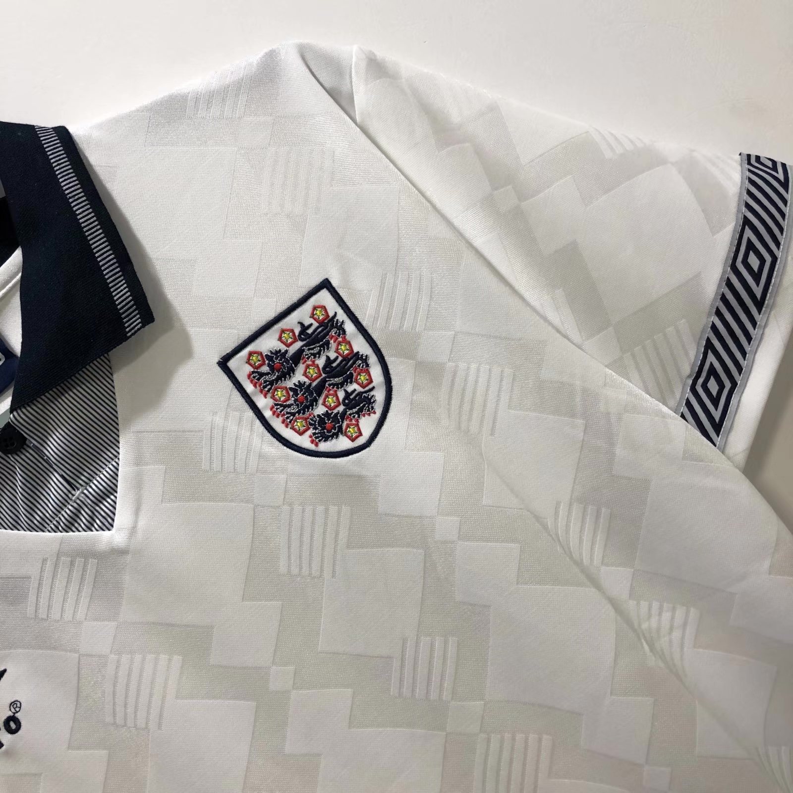 1990 England Home Retro Jersey