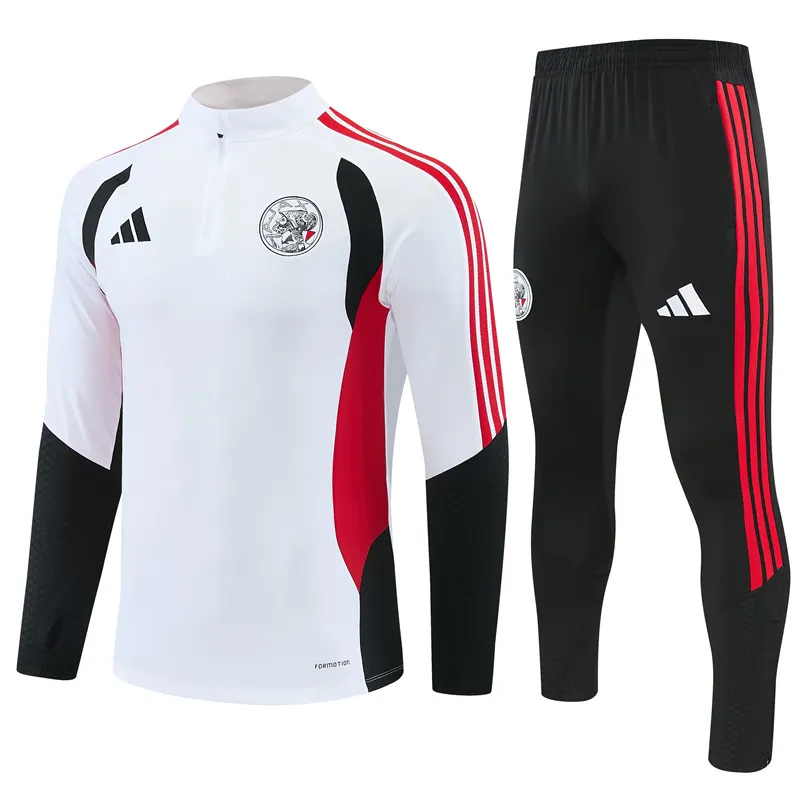 2026-27 Ajax White Half-Zip Training Jersey