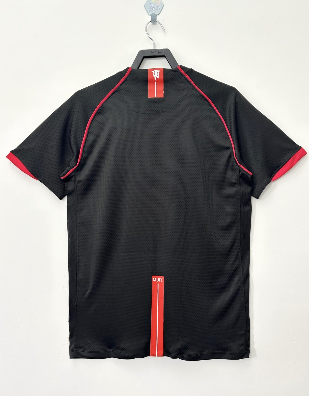 2007-08 Manchester United Away Black Retro Shirt