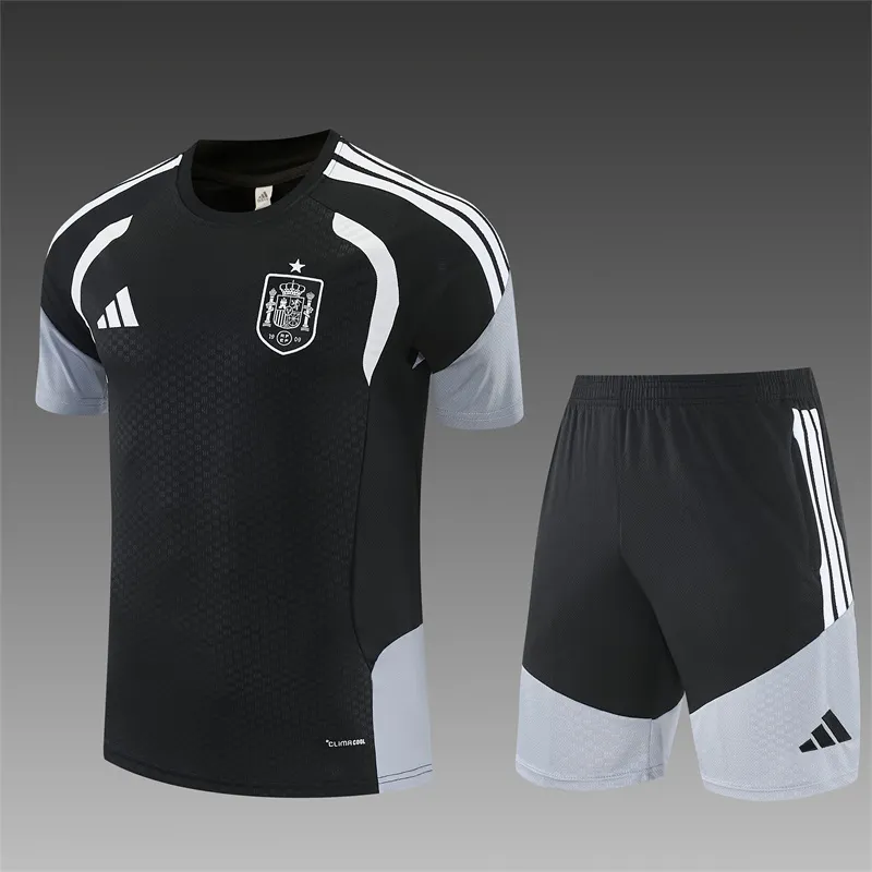 2026-27 Spain Black Short-Sleeve Training Jersey