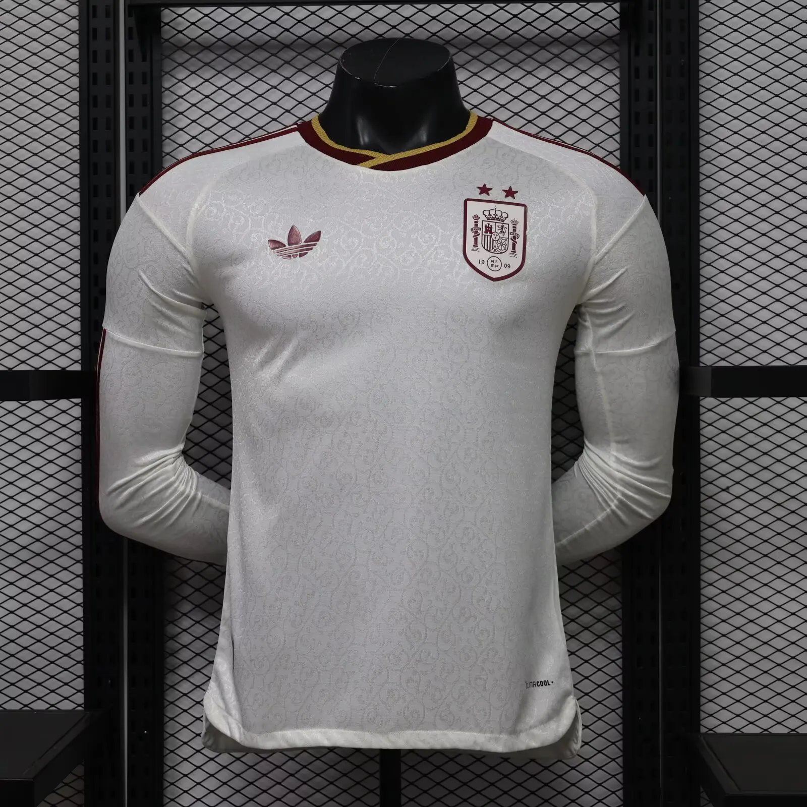 2026-27 Spain Away Long-Sleeve Jersey (with Two Stars) – Player Version