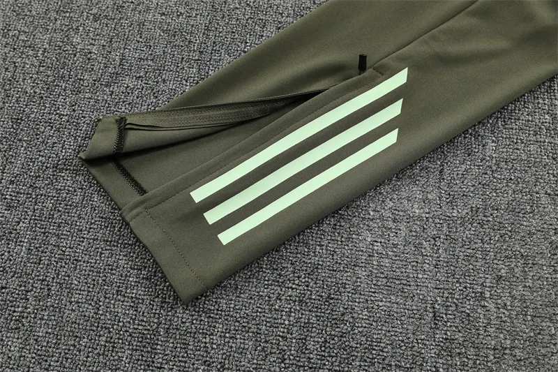 2025-26 Real Madrid Khaki Half-Zip Training Jersey