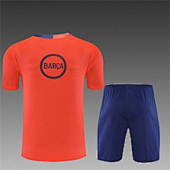 2025-26 Barcelona Orange T90 Short Sleeve Training Jersey