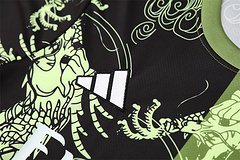 2025-26 Real Madrid Black and Green Short Sleeve Training Jersey