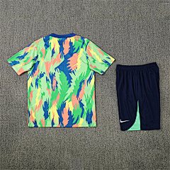 2025-26 Brazil Teal Short Sleeve Training Jersey