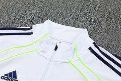 2025-26 Real Madrid White Retro Half-Draw Training Jersey
