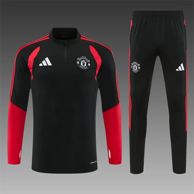 2026-27 Manchester United Black Half-Zip Training Kit