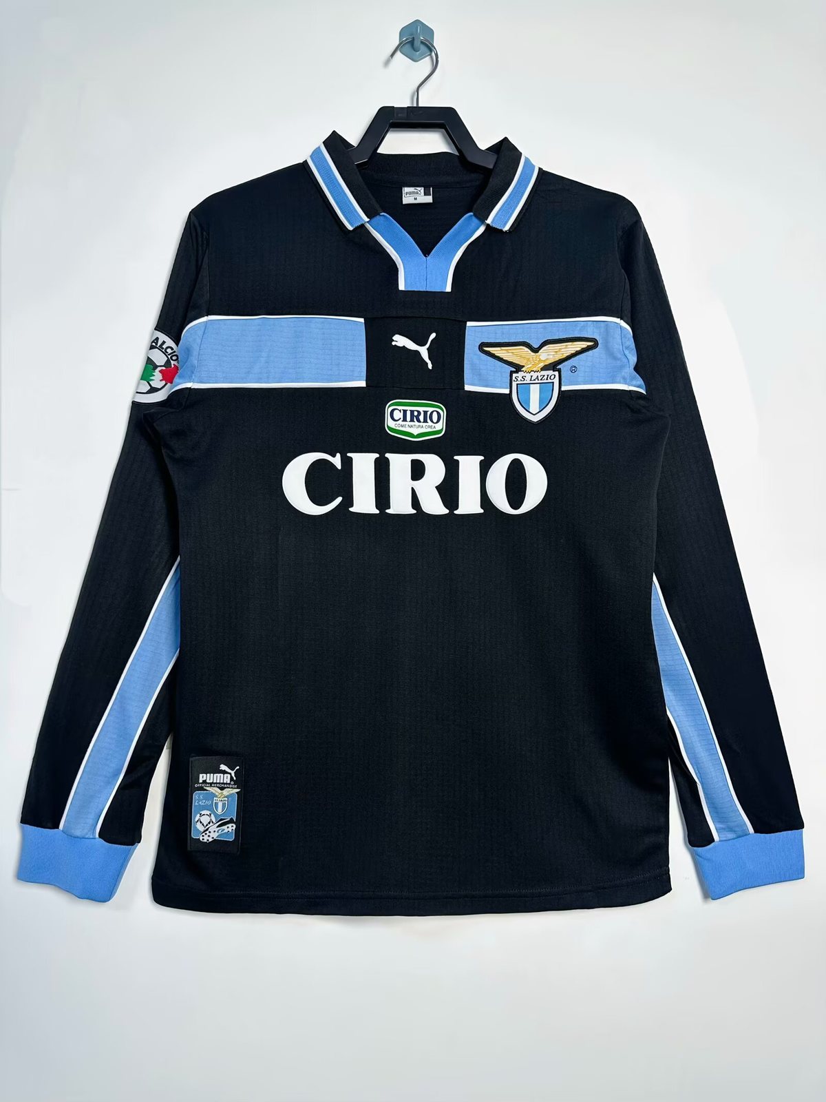 1998-99 Lazio Away Retro Long-Sleeve Jersey