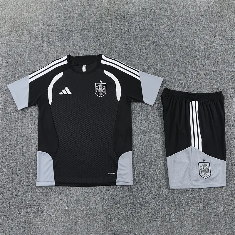2026-27 Spain Black Short-Sleeve Training Jersey