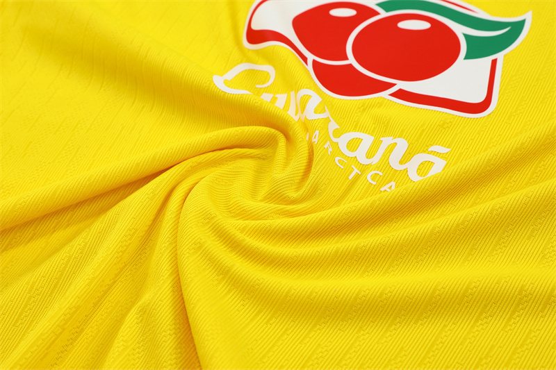 2025-26 Brazil Yellow Half-Zip Training Jersey