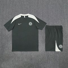 2025-26 Chelsea Short Sleeve Army Green Training Shirt