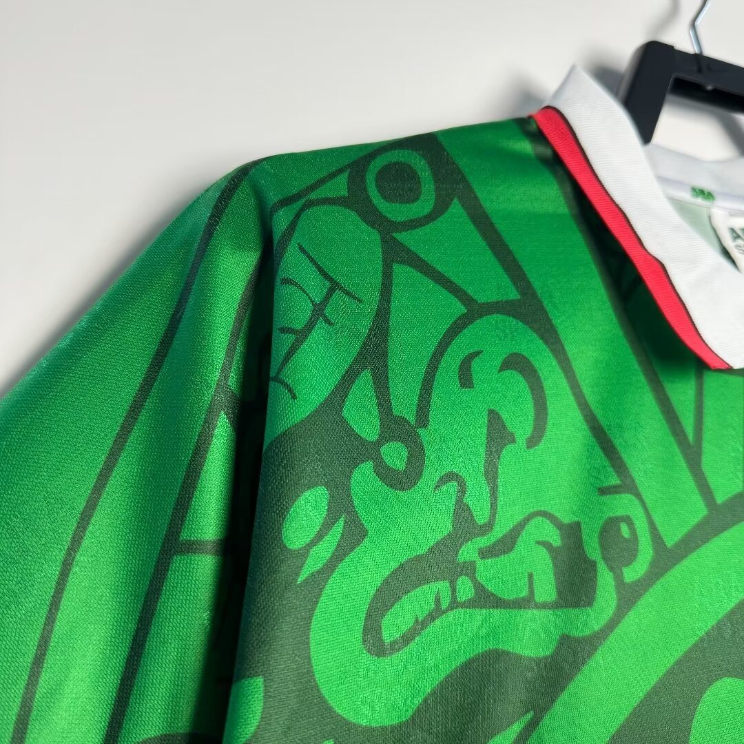 1998 Mexico Home Jacquard Retro Jersey