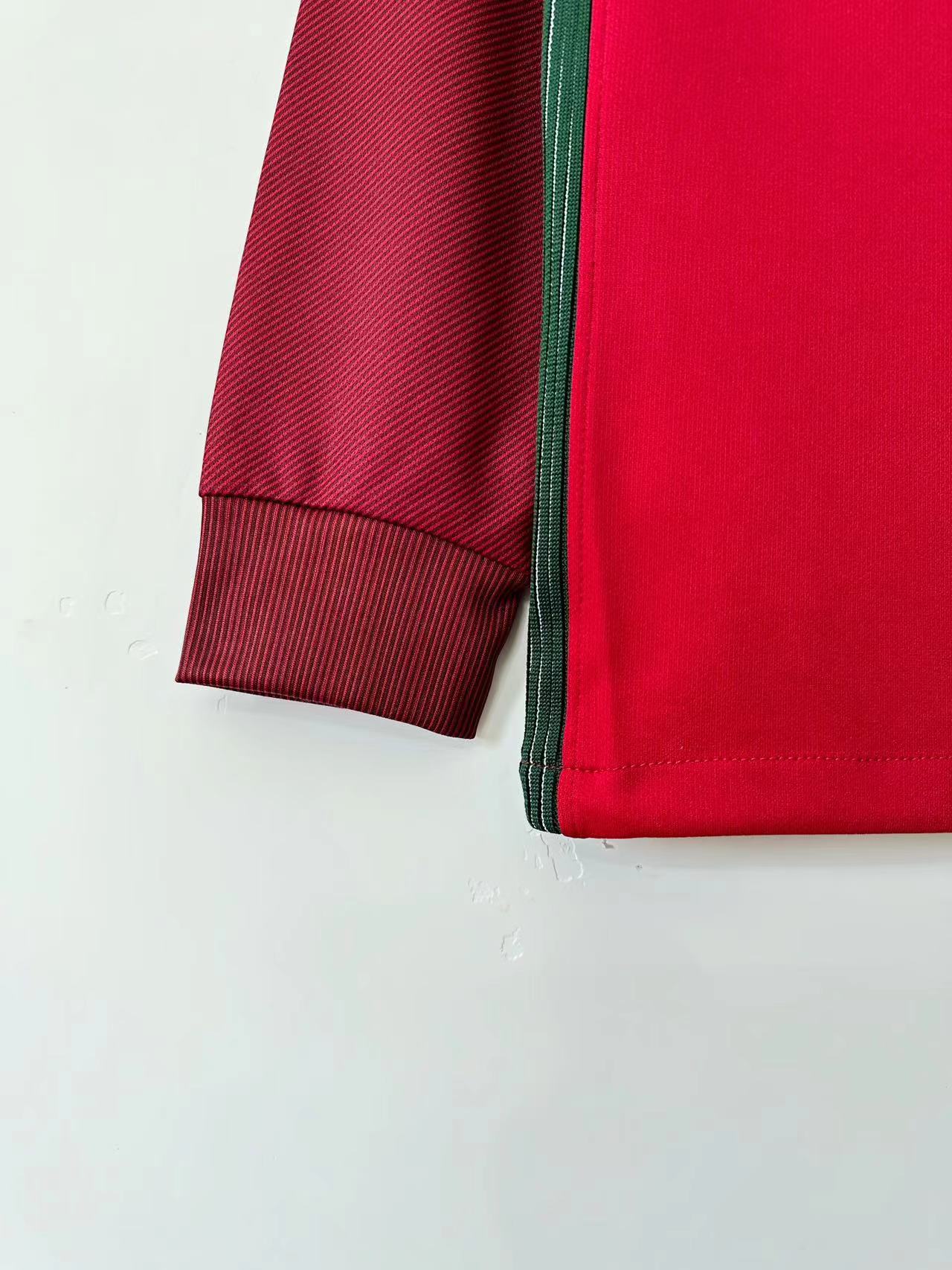 2016 Portugal Home Long Sleeve Retro Jersey