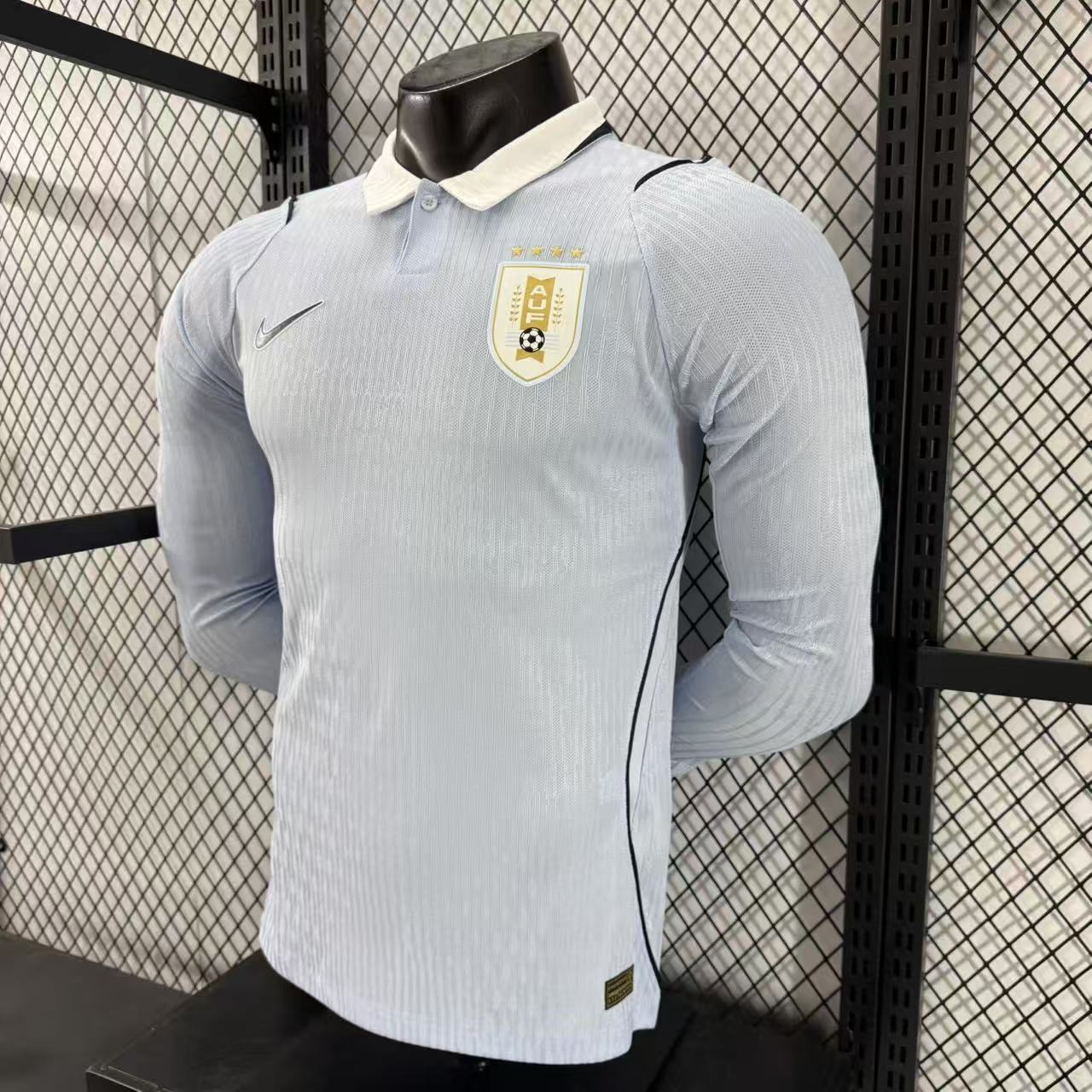 2026-27 Uruguay Home Long-Sleeve Jersey – Player Version