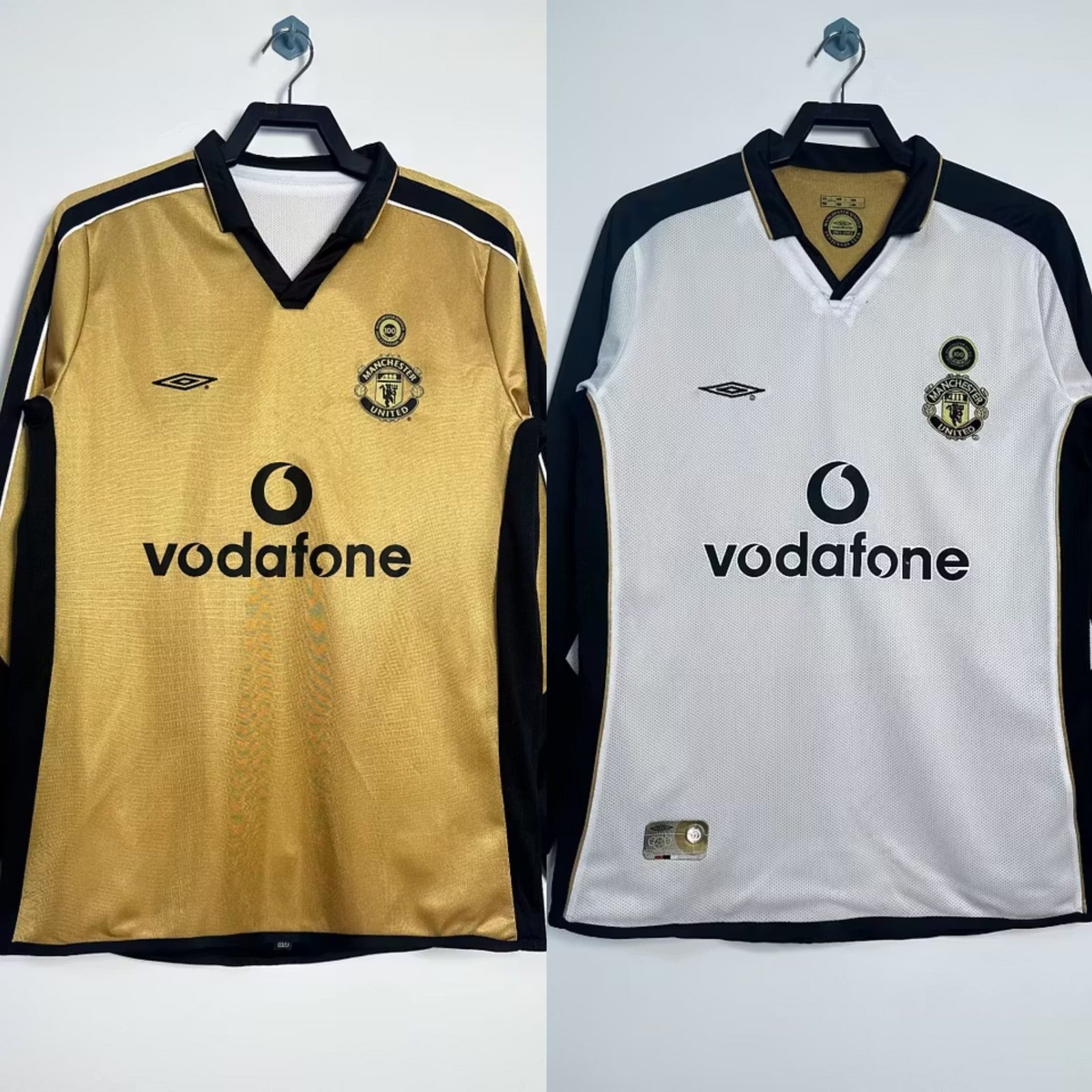 2007-08 Manchester United Reversible Centenary Retro Long-Sleeve Jersey