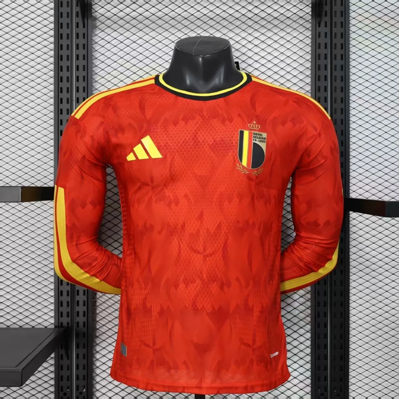 2026-27 Belgium Home Long-Sleeve Jersey – Player Version