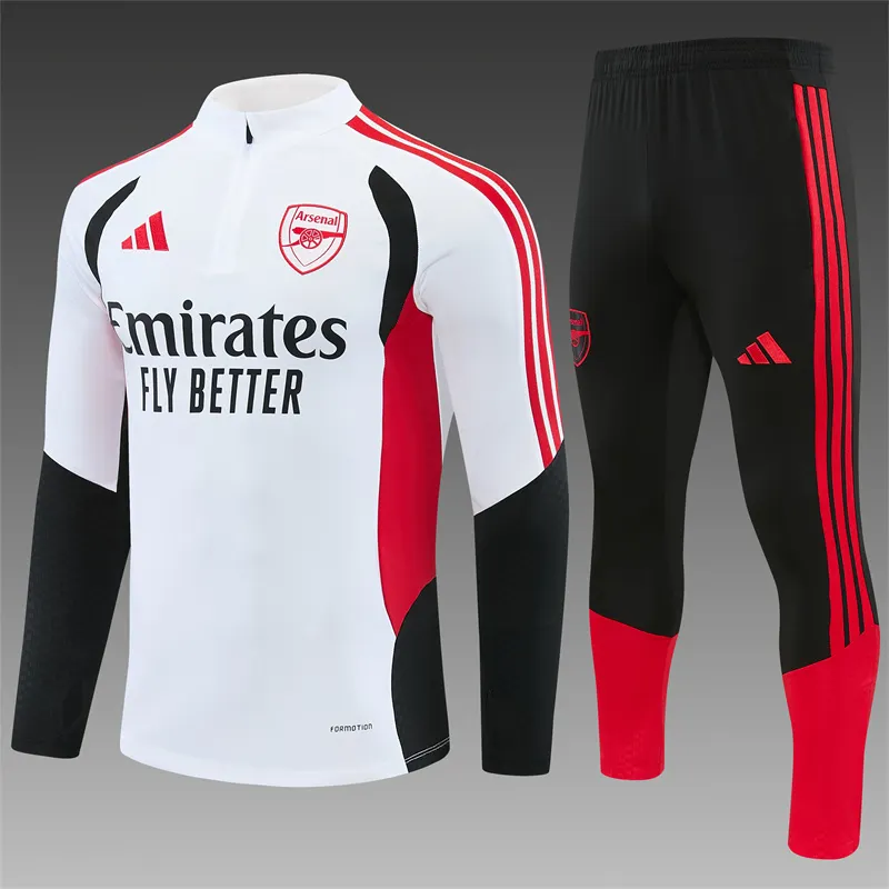 2026-27 Arsenal white half-zip training kit