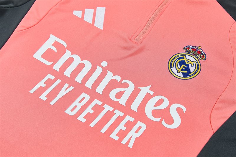 2026-27 Real Madrid Pink Half-Zip Training Jersey